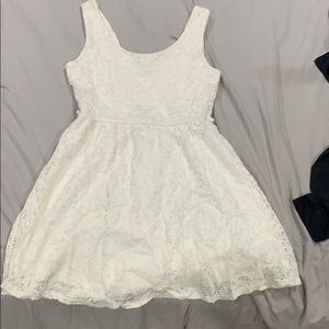 white lace dress
